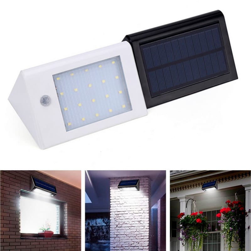 20 Led 350lm Super Bright IP65 Waterproof Solar Power PIR Motion Light - Image 8