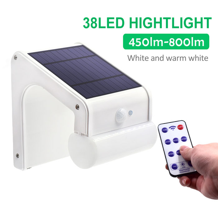 38 LEDs Solar Microwave Radar Sensor Light