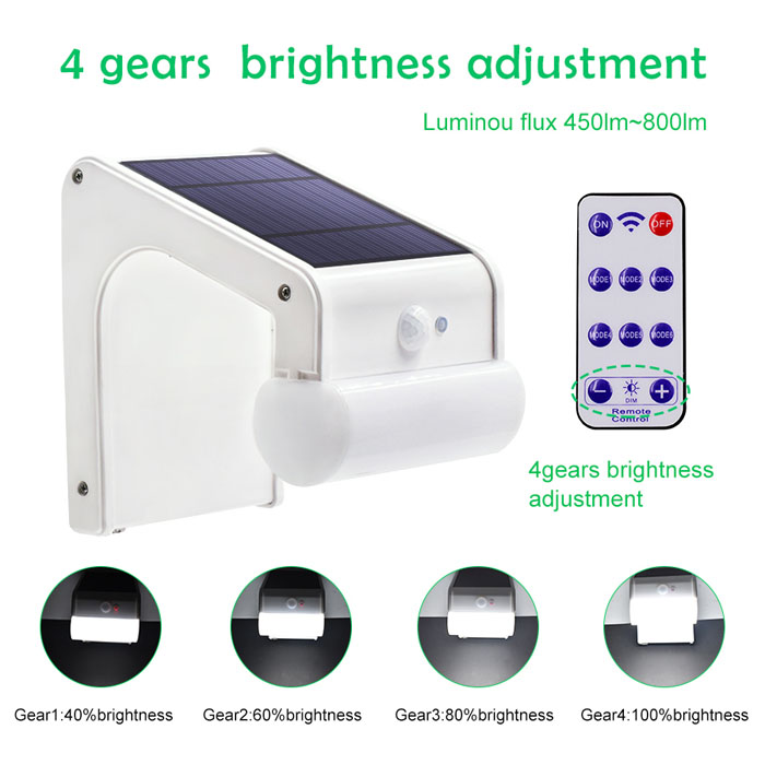 38 LEDs Solar Microwave Radar Sensor Light - Image 5