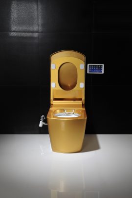 Electronic Smart Golden Toilet With App Control Function