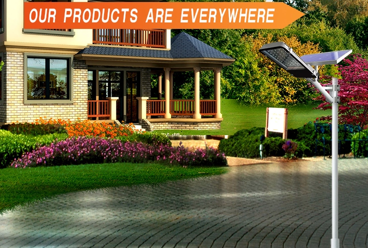 12v 20w 30w solar power street light with built-in lithium battery Outdoor motion sensor light - Image 4