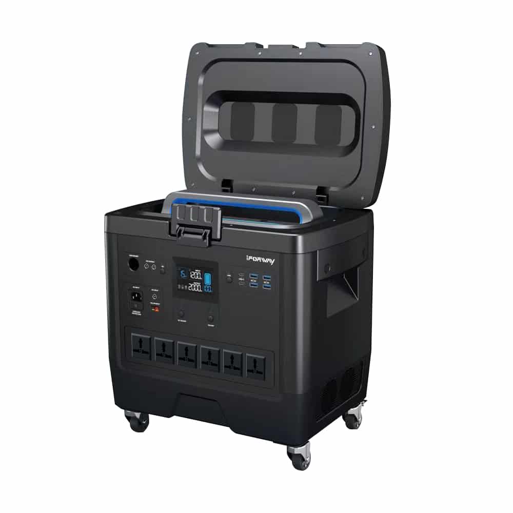 Iforway 2000Wh HS2000W Replicable Battery Portable Power Battery With AC DC USB Fast Charging Host - Image 10