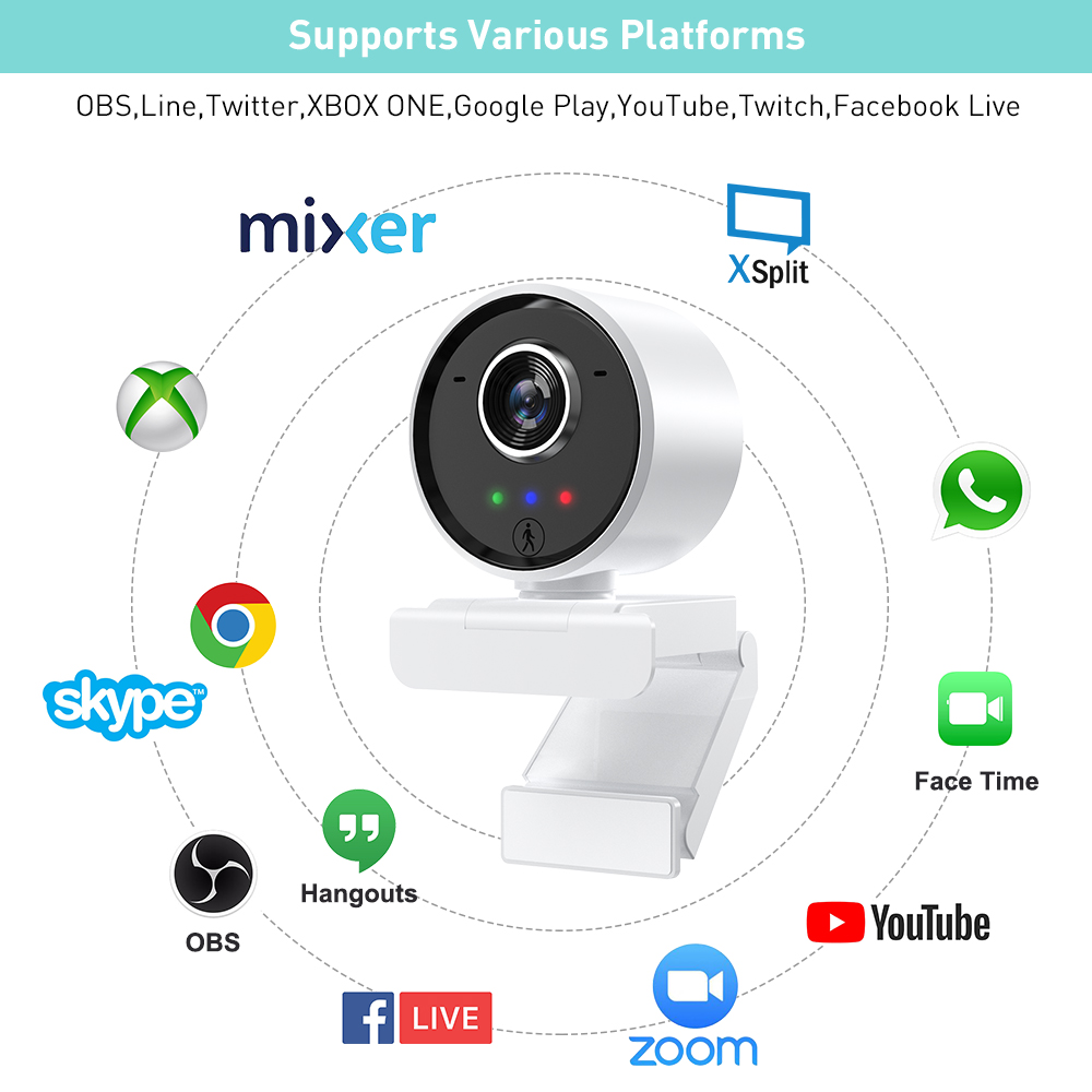 4K Auto Focus 1080P Live streaming PC Webcam camera