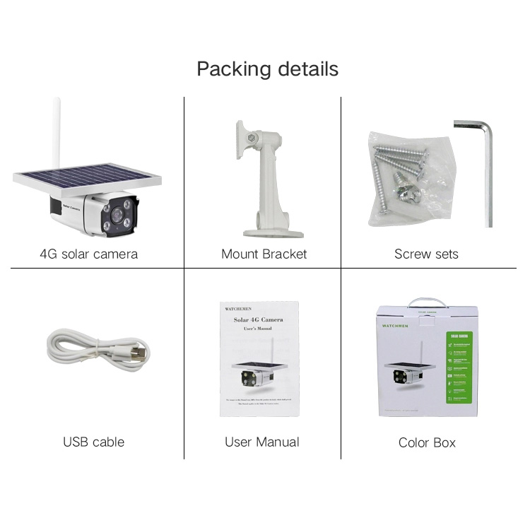 Low power Consumption Security HD Surveillance CCTV Solar wifi Camera - Image 2