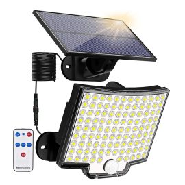 Solar LED light outdoor 106 LED spotlights lamp IP65 waterproof Motion Sensor Human Induction Solar Flood Security Lights 3 mode